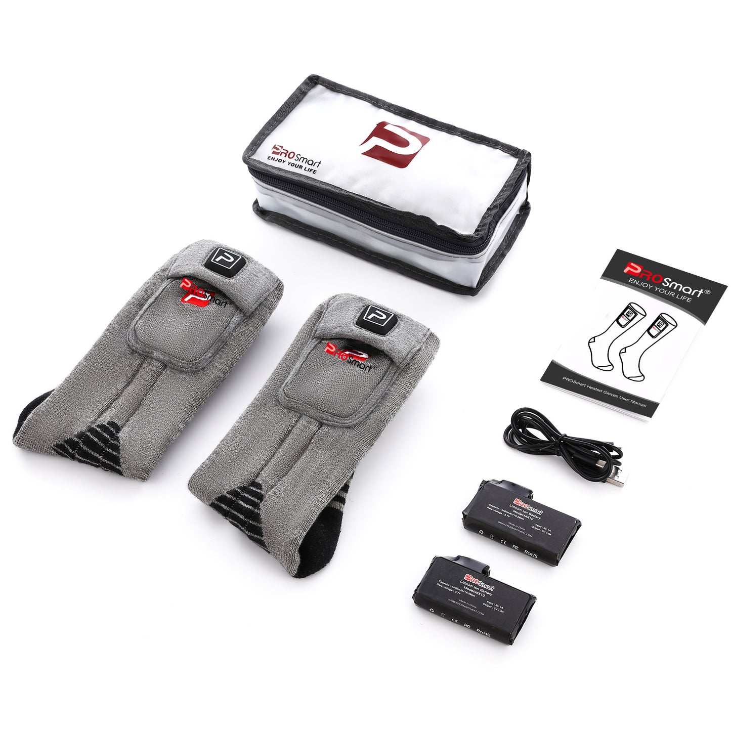 Battery heated socks foot warmer heated insoles power socks kit