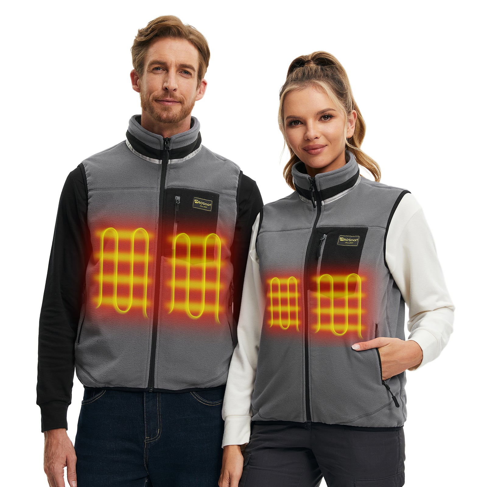 Heated Gilet Polar Fleece Lightweight Heated Vest Unisex