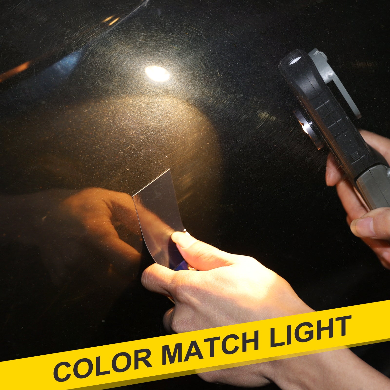 Detailing Light Paint Inspection Lamp:  Rechargeable Led Color Match Lights with Magnet - Swirl Finder - Car Mechanic | 2700k 4500k 6500k | 93+ CRI | 500LM [Energy Class A+++]