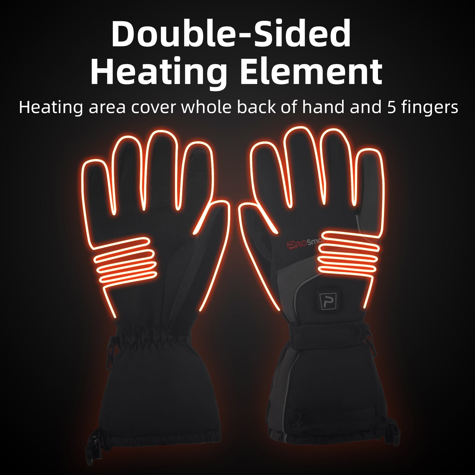 Heated Gloves Rechargeable Electric Battery Operated Warming Gloves